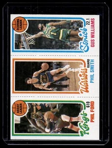 1980 Topps Phil Ford Phil Smith Gus Williams TL #101 #124 #224 - Imagen 1 de 2