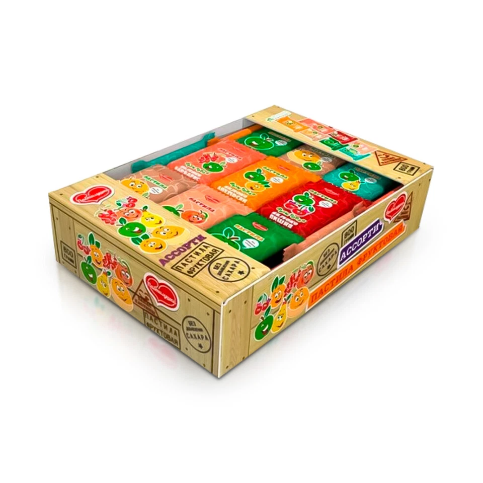 Natürliche Fruchtpastila - Pastiluschka, sortiert, 800 g - Пастила фруктовая - Bild 1 von 1