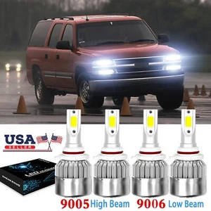 For  C1500 2500 3500 1990-1998 6000K LED Headlight Bulbs Hi/Low Beam Combo - Picture 1 of 8