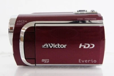 JVC Victor GZ-MG650-R Everio HDD Video Camera Red  Good - Image 1 of 4