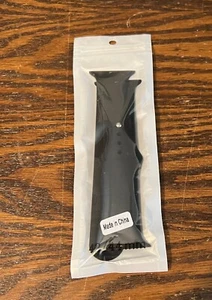 Black Silicone Sport Band for Apple Watch - 42/44mm, Medium/Large - Picture 1 of 1