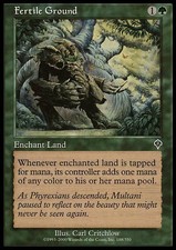 MTG magic cards 1x x1 NM-Mint, English Fertile Ground - Foil Invasion