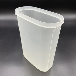 Tupperware 1614 Modular Mates OVAL 4 Clear Storage Container 9.75 Cup NO Lid - Picture 1 of 10