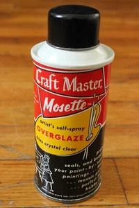 Vintage 60er Craft Master Mosette Überglasur Kunst Spraydose Voll Graffiti Schriftsteller Dekor - Bild 1 von 13