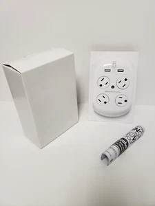 360 Electrical Revolve 3.4 Surge Protector with Rotating Outlets + 2 USB NIB - Picture 1 of 12