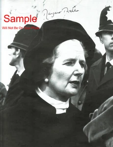 Foto firmada reimpresión autografiada de Margaret Thatcher 8x10 - Imagen 1 de 1