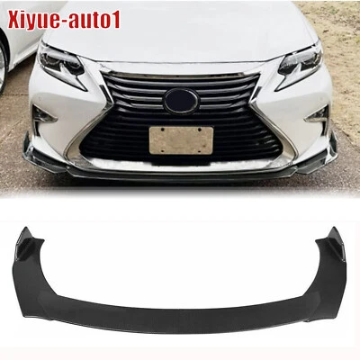 Kit de barbilla divisor de labios parachoques delantero pintado de carbono para LEXUS ES300h ES350 Foto 1 de 4