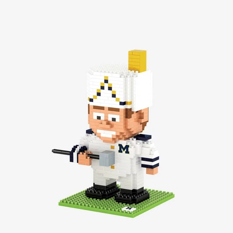 FOCO BRXLZ Michigan Mascot 3D Puzzle (Band Major) Cover