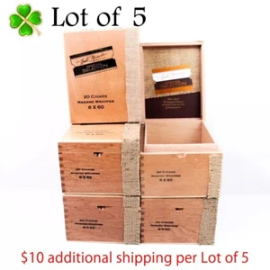 Lote de 5 Caja de Puros Madera Vacía Habano Colección Nestor Miranda 7" x 5.5" x 4" - Imagen 1 de 12
