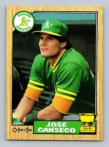 JOSE CANSECO ALL-STAR ROOKIE 1987 O-PEE-CHEE A'S - Picture 1 of 2