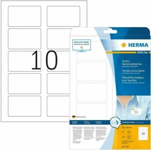 HERMA 4514 Namensetiketten DIN A4 ablösbar (80 x 50 mm, 20 Blatt, Acetatseide) - Bild 1 von 5