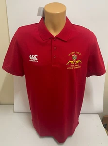 CLEARANCE: Navy Submariner Veteran embroidered Canterbury Rugby Polo - Red Large - Picture 1 of 1