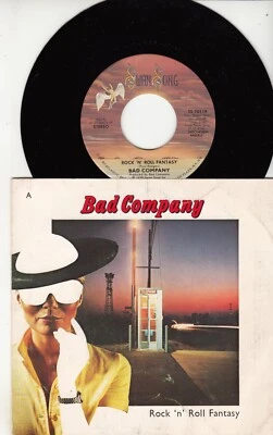 BAD COMPANY - ROCK 'N' ROLL FANTASY - ORIGINAL SWAN SONG 45 WPS - GREAT SHAPE - Image 1 of 2