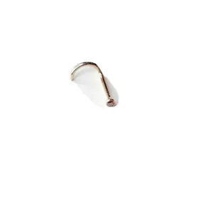 18ct Rose Gold ice Orange 0.01ct Diamond Nose Stud Ring Bone nose jewellery - Bild 1 von 9
