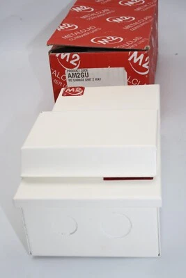 M2 Metal Clad Garage Unit with 40A Type AC RCD and 6A and 16A MCB- New - Image 1 of 4