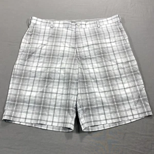Pantalones Cortos Nike Para Hombres 40 Blanco Gris Chino a Cuadros Dri-Fit Ligeros Golfista Golf Adulto - Imagen 1 de 13