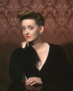 Póster Bette Davis llamativo retrato a color vivo de 1942 Now Voyager 16x20 - Imagen 1 de 1