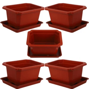Set 5 Vassoi Umidità Fiori in Vaso Fioriera Ufficio Giardino Fioriere - Foto 1 di 12
