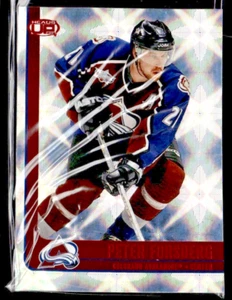 2001-02 PACIFIC HEADS UP LÁMINA ROJA PARALELO EN BLANCO SERIE #23 PETER FORSBERG SSP - Imagen 1 de 2