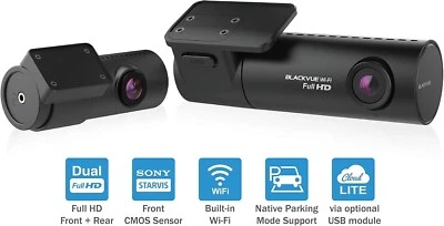 BLACKVUE DR590X-2CH FULL HD WI-FI DASHCAM 32GB FRONT REAR CAR VEHICLE DASH CAM - Image 1 of 4