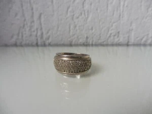schöner ,alter ,massiver Ring , 925 Silber mit geschliffenen Steinbesatz ,Esprit - Bild 1 von 7