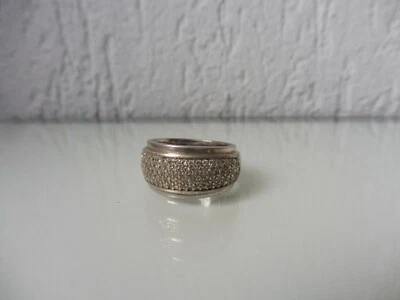 schöner ,alter ,massiver Ring , 925 Silber mit geschliffenen Steinbesatz ,Esprit - Bild 1 von 4