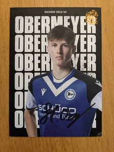 Henry Obermeyer Arminia Bielefeld 2023/24 Hand Signed Autograph Card - Picture 1 of 2
