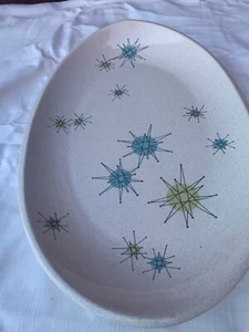 Franciscan Ware Starburst 15.5" Oval Serving Dish Mid-Century Modern Atomic - Picture 1 of 14