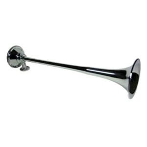 Kleinn Chrome Roof Mount Single Horn/ 21.5In - Chrome-Plated Spun Copper - Picture 1 of 3