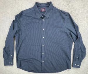 UNTUCKit Sorbara Hemd Herren 3XL blau gestreift Langarm faltenfrei Komfort - Bild 1 von 14