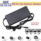 36V 3A 5A 2A Li-ion Battery Power Charger For Bicycle E-Bike Electric Scooter