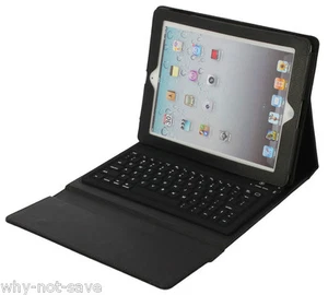 Wireless keyboard leather black case for Ipad 4 3rd A1416 A141 A1460 A1458 A1459 - Picture 1 of 4
