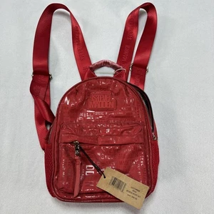 Steve Madden BForce Sport Set Mini Rucksack Damen Rot Logo Kunstleder Nylon - Bild 1 von 19