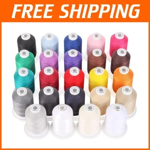 Sewing & Embroidery Cotton Threads - 18 Options, 24 Colors - Picture 1 of 9