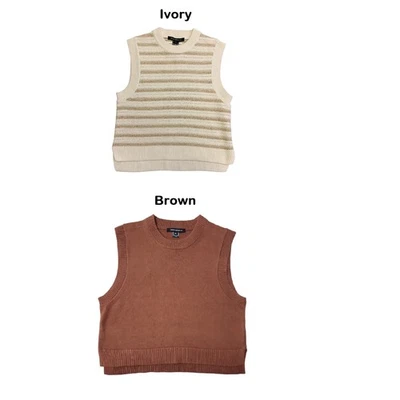 Suéter Pullover Fácil Sin Mangas Suave French Connection Damas Foto 1 de 3