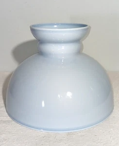 Vintage Baby Blue In & Out Glass Dome Student Lamp Shade 10" Fitter - Bild 1 von 7
