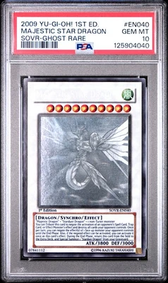 💎 PSA 10 Ghost Majestic Star Dragon 1st Ed Yugioh SOVR-EN040 lob bgs 💎 - Image 1 of 2