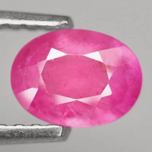 0.9Ct. Natural Gemstone Ruby Pink Oval Facet Normal Heated Tanzania Ravishing - Picture 1 of 7