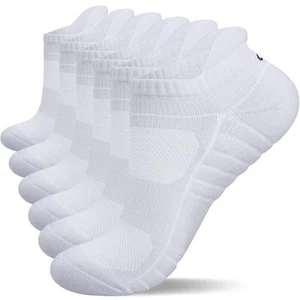 Athletic Ankle Socks, Low Cut Cushioned Anti-Blister Running Tab Sports Socks... - Picture 1 of 7