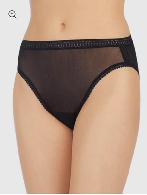 Bragas cortas On Gossamer de malla negra de corte alto talla pequeña (paquete de 3) 30123P Foto 1 de 4