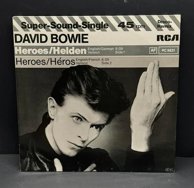 David Bowie Vinyl Single LP Record NM  Cover EX  45 RPM Single German/English - Image 1 of 2