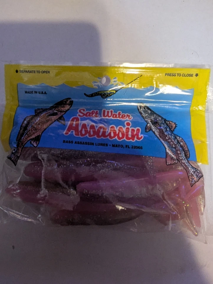 Bass Assassin STS38374 Split Tail Shad Swimbait 4" Pink Diamond 10ct - Imagem 1 de 2