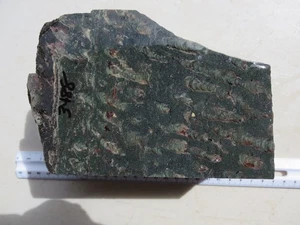 3488 MARY ELLEN JASPIS GROB, FOSSILE STROMATOLITHE. BIWABIK, MN. MAGNETISCH. 6,9# - Bild 1 von 3