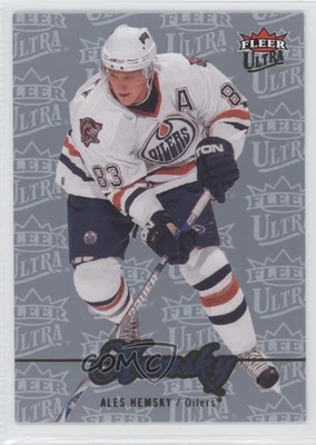 2007-08 Fleer Ultra Ice Medallion /100 Ales Hemsky #117 - Image 1 of 2