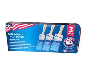Premier Brooklyn Paint Brush Box Set, 1.5, 2 And 2.5in Brushes - Picture 1 of 1