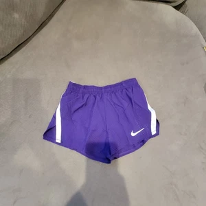 Nike Dri-Fit Kids Purple Running Shorts with built-in Brief Size Small NWT - Picture 1 of 7