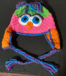 Home Crocheted Child’s Winter Hat - Picture 1 of 5