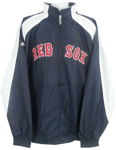 Boston Red Sox MLB Mens Majestic Textured Full Zip Jacket Navy Big Sizes Cover