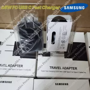 Wholesale 25W Super Fast Charger Wall Adapter USB C To Type C Cable For Samsung - Picture 1 of 20