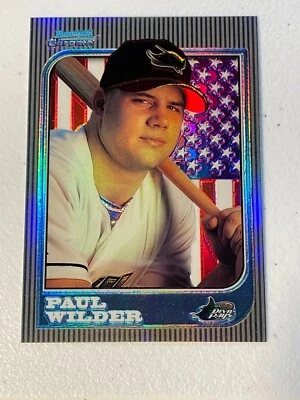 1997 (DEVIL RAYS) Bowman Chrome International Refractors #165 Paul Wilder - Image 1 of 2